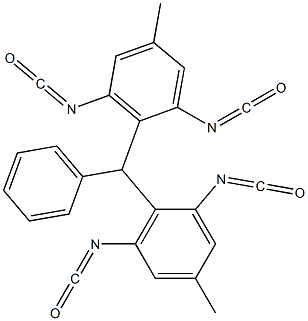 Bis(diisocyanatotolyl)phenylmethane Struktur