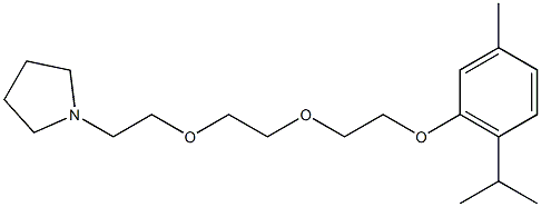 1-[2-[2-[2-(Thymyloxy)ethoxy]ethoxy]ethyl]pyrrolidine Struktur