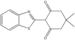 2-(Benzothiazol-2-yl)-5,5-dimethylcyclohexane-1,3-dione Struktur