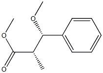 (2S,3S)-2-Methyl-3-methoxy-3-phenylpropionic acid methyl ester Struktur