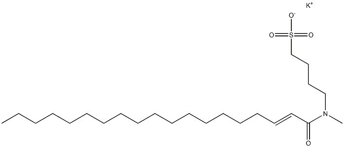 4-[N-(2-Nonadecenoyl)-N-methylamino]-1-butanesulfonic acid potassium salt Struktur