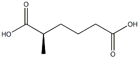 [R,(-)]-2-Methylhexanedioic acid Struktur