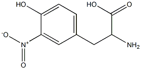 2-Amino-3-(3-nitro-4-hydroxyphenyl)propionic acid Struktur