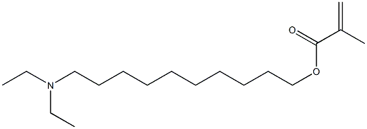 Methacrylic acid 10-(diethylamino)decyl ester Struktur