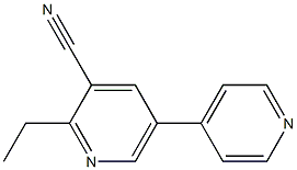 2-Ethyl-5-(4-pyridinyl)pyridine-3-carbonitrile Struktur