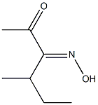 3-(Hydroxyimino)-4-methylhexan-2-one Struktur