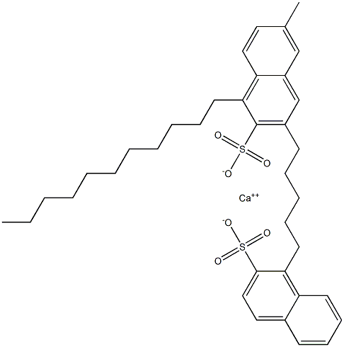 Bis(1-undecyl-2-naphthalenesulfonic acid)calcium salt Struktur