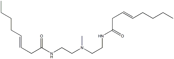 N,N'-[Methyliminobis(2,1-ethanediyl)]bis(3-octenamide) Struktur