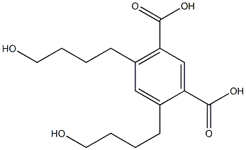 4,6-Bis(4-hydroxybutyl)isophthalic acid Struktur