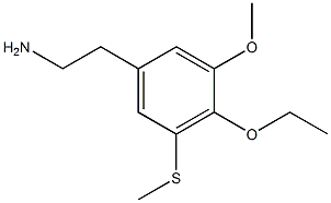 4-Ethoxy-5-(methylthio)-3-methoxybenzeneethanamine Struktur