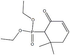 6,6-Dimethyl-2-oxo-3-cyclohexen-1-ylphosphonic acid diethyl ester Struktur