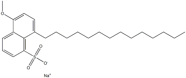 5-Methoxy-8-tetradecyl-1-naphthalenesulfonic acid sodium salt Struktur