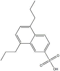 5,8-Dipropyl-2-naphthalenesulfonic acid Struktur