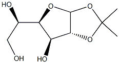 1-O,2-O-Isopropylidene-D-glucofuranose Struktur