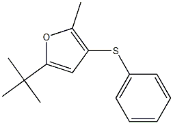 5-tert-Butyl-2-methyl-3-(phenylthio)furan Struktur