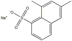 6,8-Dimethyl-1-naphthalenesulfonic acid sodium salt Struktur