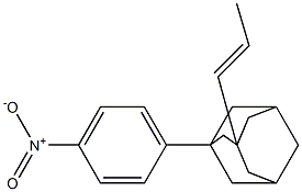 1-(4-Nitrophenyl)-3-(1-propenyl)adamantane Struktur