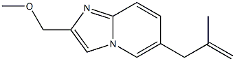 2-(Methoxymethyl)-6-(2-methylenepropyl)imidazo[1,2-a]pyridine Struktur