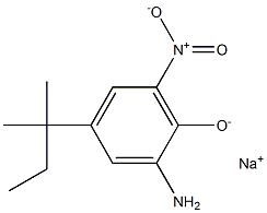 Sodium 2-amino-6-nitro-4-(tert-pentyl)phenolate Struktur