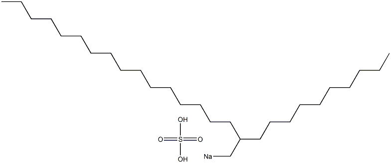 Sulfuric acid 2-decyloctadecyl=sodium salt Struktur