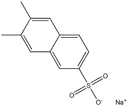 6,7-Dimethylnaphthalene-2-sulfonic acid sodium salt Struktur