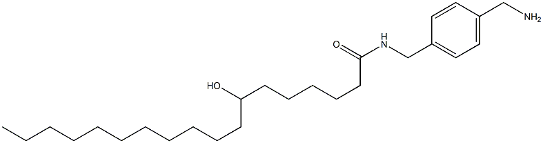 7-Hydroxy-N-(4-aminomethylbenzyl)stearamide Struktur