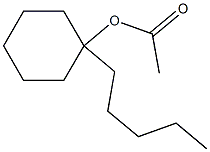 Acetic acid 1-pentylcyclohexyl ester Struktur