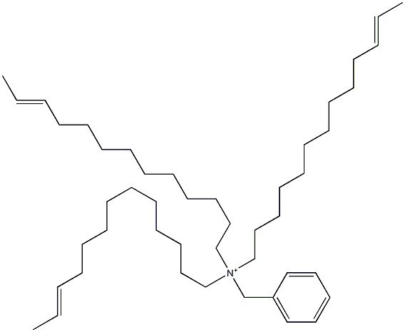 Tri(11-tridecenyl)benzylaminium Struktur