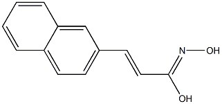 (E)-3-(2-Naphthalenyl)-2-propenehydroximic acid Struktur