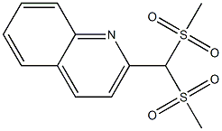 2-[Bis(methylsulfonyl)methyl]quinoline Struktur