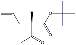 [2S,(-)]-2-Acetyl-2-methyl-4-pentenoic acid tert-butyl ester Struktur