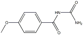 1-(4-Methoxybenzoyl)urea Struktur