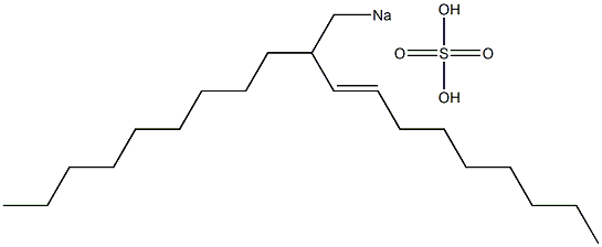 Sulfuric acid 2-nonyl-3-undecenyl=sodium ester salt Struktur