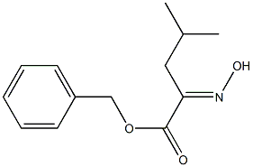 2-Hydroxyimino-4-methylpentanoic acid benzyl ester Struktur