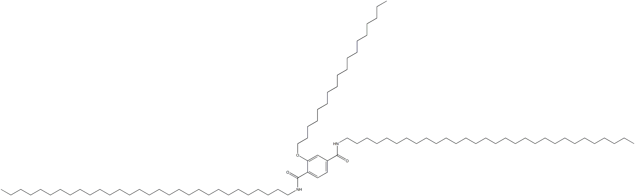 2-(Octadecyloxy)-N,N'-ditriacontylterephthalamide Struktur