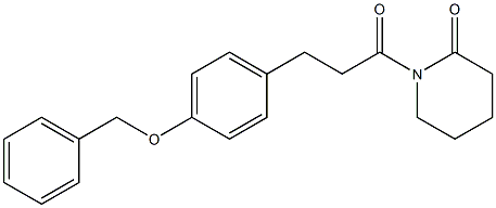 1-[3-(4-Benzyloxyphenyl)propionyl]piperidin-2-one Struktur