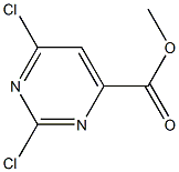 2,4-Dichloropyrimidine-6-carboxylic acid methyl ester Struktur