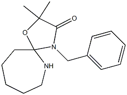 4-Benzyl-2,2-dimethyl-1-oxa-4,6-diazaspiro[4.6]undecan-3-one Struktur