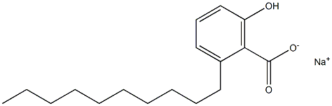 2-Decyl-6-hydroxybenzoic acid sodium salt Struktur