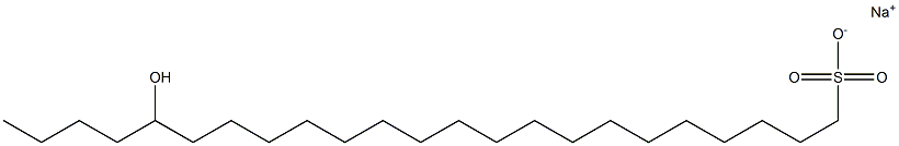 19-Hydroxytricosane-1-sulfonic acid sodium salt Struktur