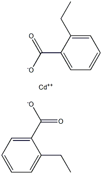 Bis(2-ethylbenzoic acid)cadmium salt Struktur