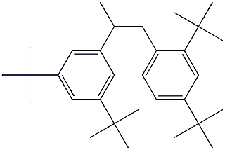 1-(2,4-Di-tert-butylphenyl)-2-(3,5-di-tert-butylphenyl)propane Struktur