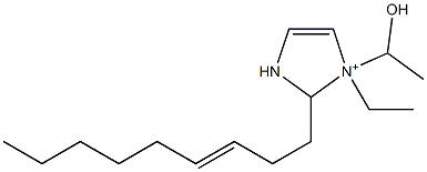 1-Ethyl-1-(1-hydroxyethyl)-2-(3-nonenyl)-4-imidazoline-1-ium Struktur