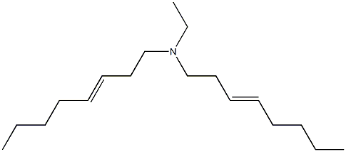 N-Ethyl-N,N-di(3-octenyl)amine Struktur