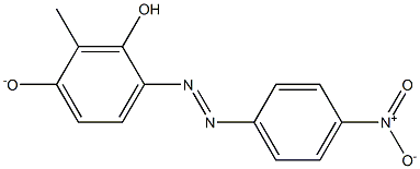 4-[(4-Nitrophenyl)azo]-3-hydroxy-2-methylbenzene-1-olate Struktur