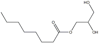 (2R)-1-O-Octanoylglycerol Struktur