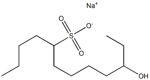 10-Hydroxydodecane-5-sulfonic acid sodium salt Struktur