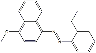 1-[(2-Ethylphenyl)azo]-4-methoxynaphthalene Struktur