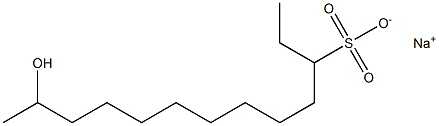 12-Hydroxytridecane-3-sulfonic acid sodium salt Struktur