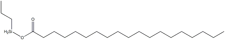 Nonadecanoic acid propylsilyl ester Struktur